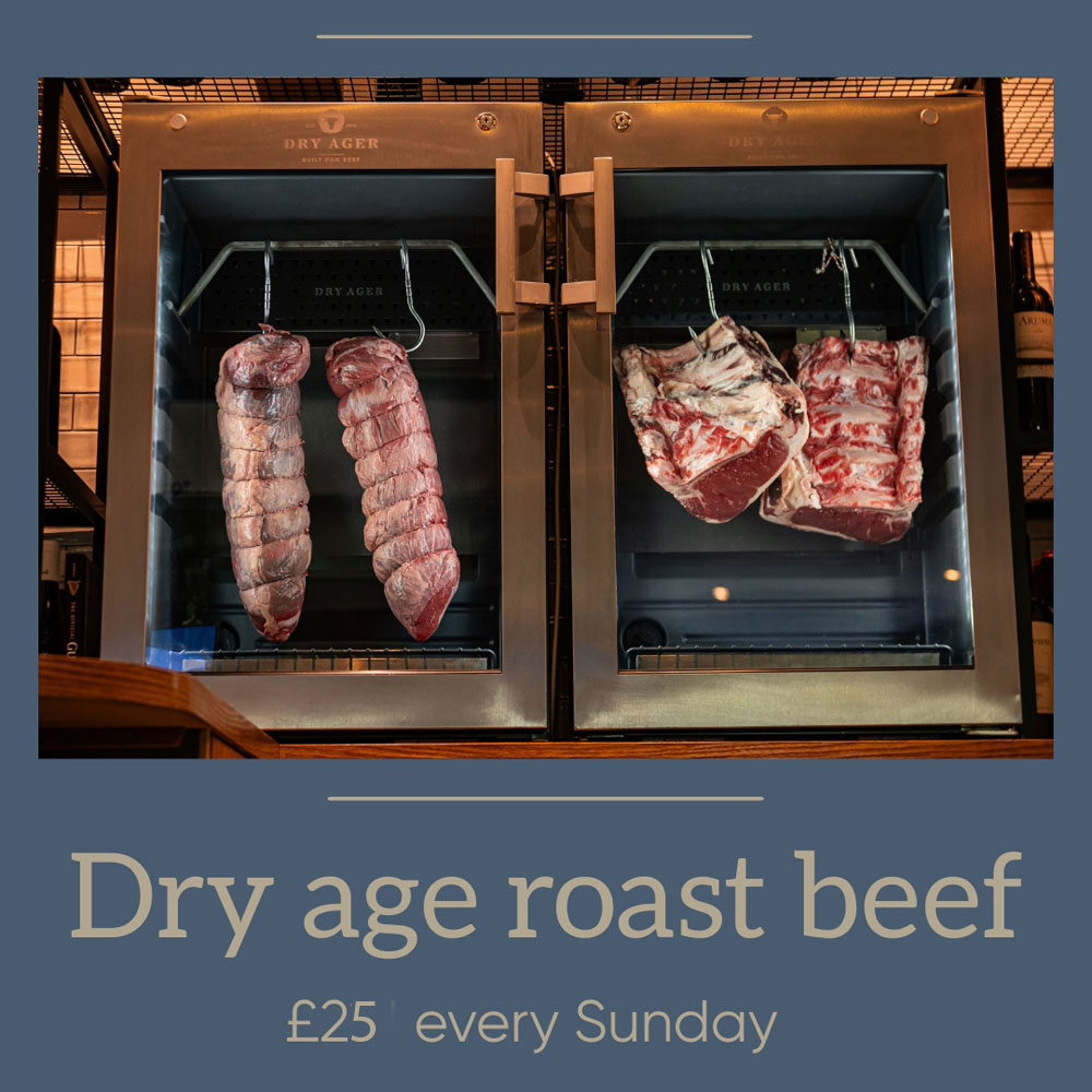 Dry age roast beef at The Britannia Oswaldtwistle - £25 every Sunday